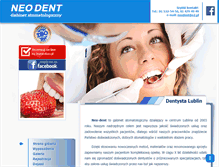 Tablet Screenshot of neo-dent.pl